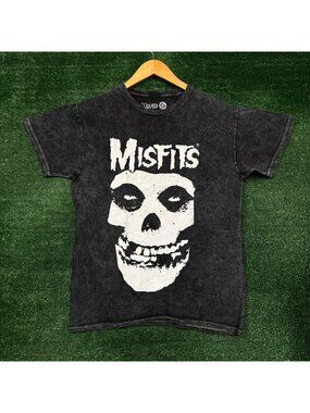 Misfits Fiend Skull Mineral Wash T-Shirt Size Medium